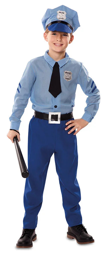 Disfraz de Policía Azul Infantil Policía EuroCarnavales