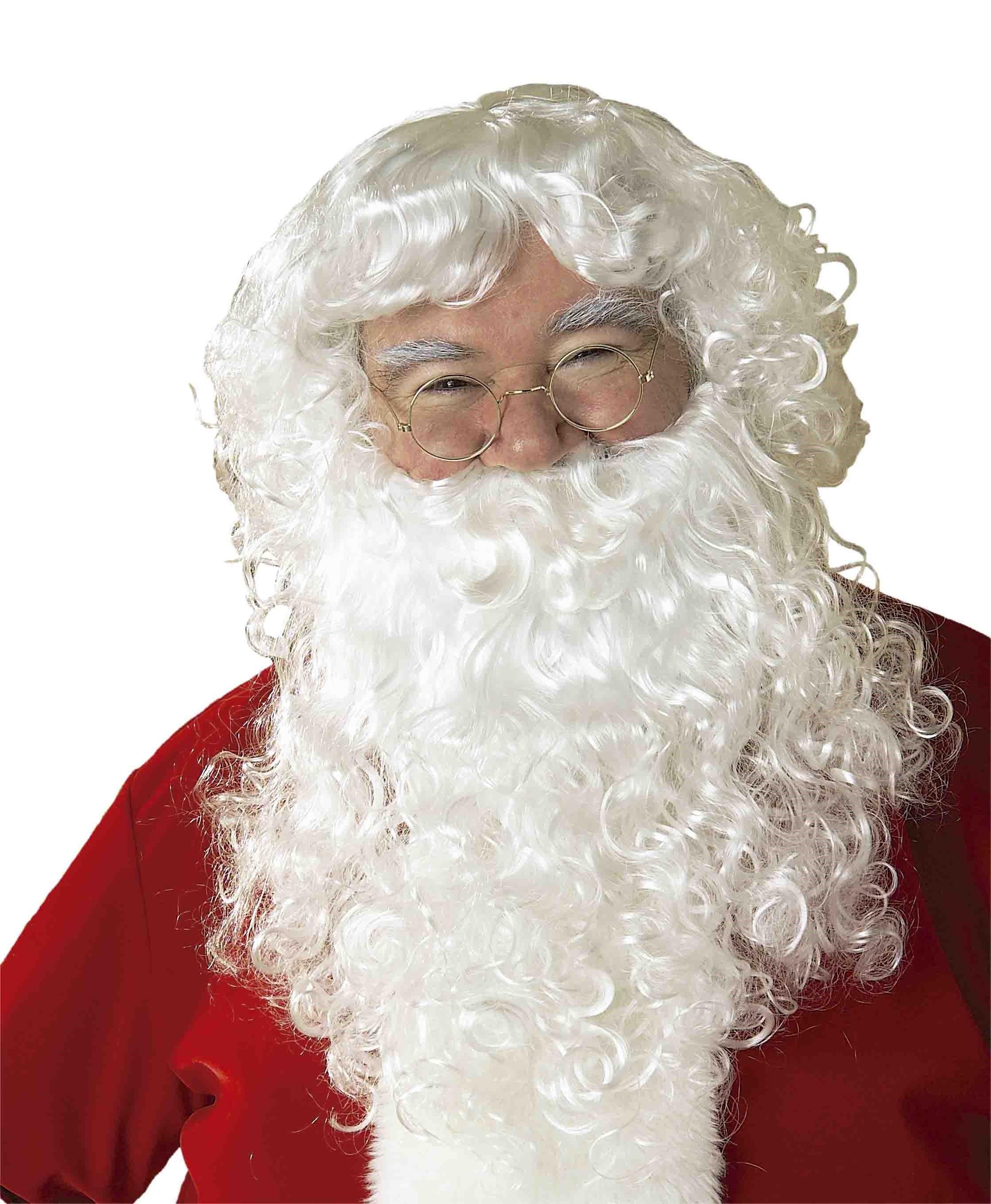 Peluca Blanca de Papá Noel con Barba Papa Noel y Mama Noel Rubies