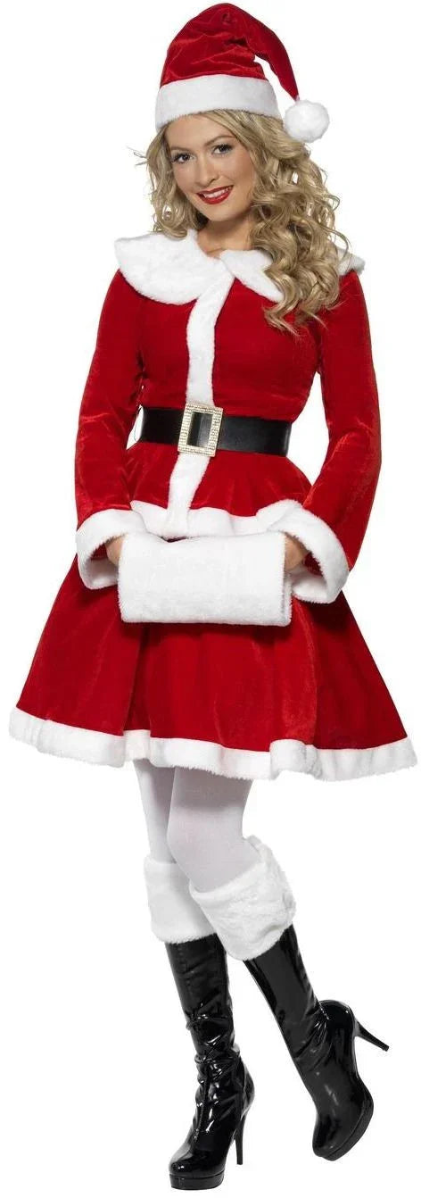 Disfraz de Mamá Noel con Manguito para Mujer Papa Noel y Mama Noel Smiffys