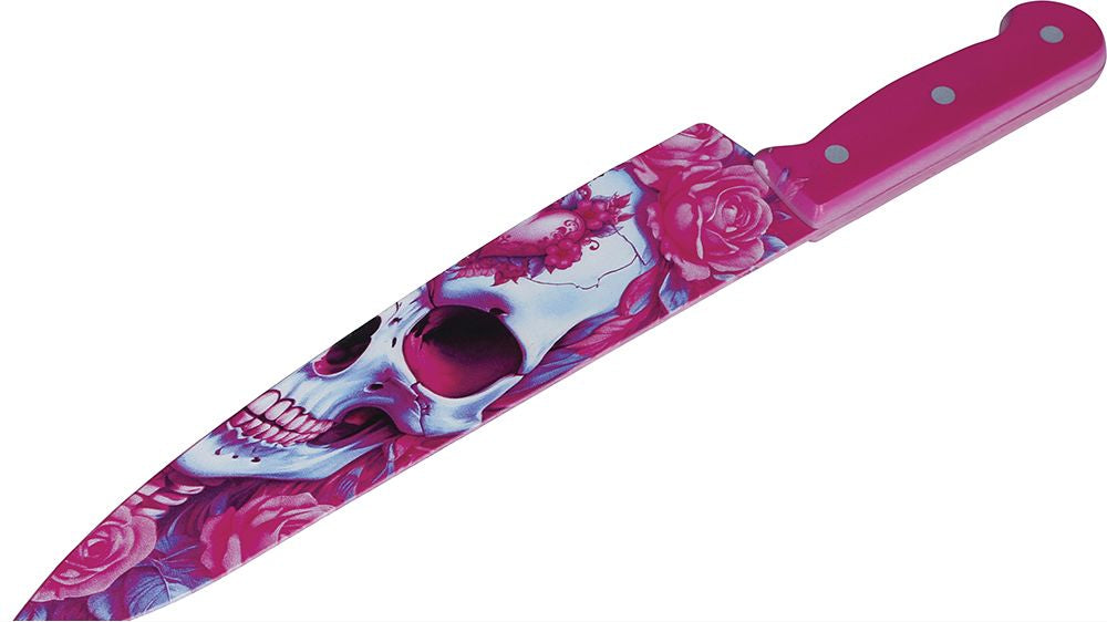 37 cm Rosiges Totenkopfmesser