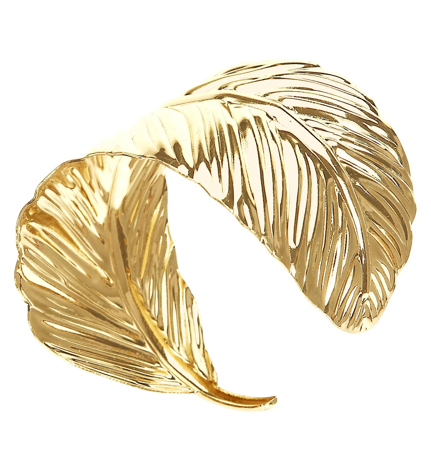 Brazalete Romano Dorado Metálico en Forma de Hoja Complementos Romanos y Griegos Widmann