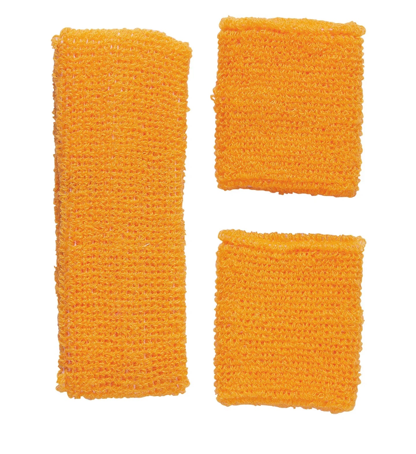 Cinta y Muñequeras Naranja Neón Estilo Años 80 Complementos Años 60, 70, 80 Widmann