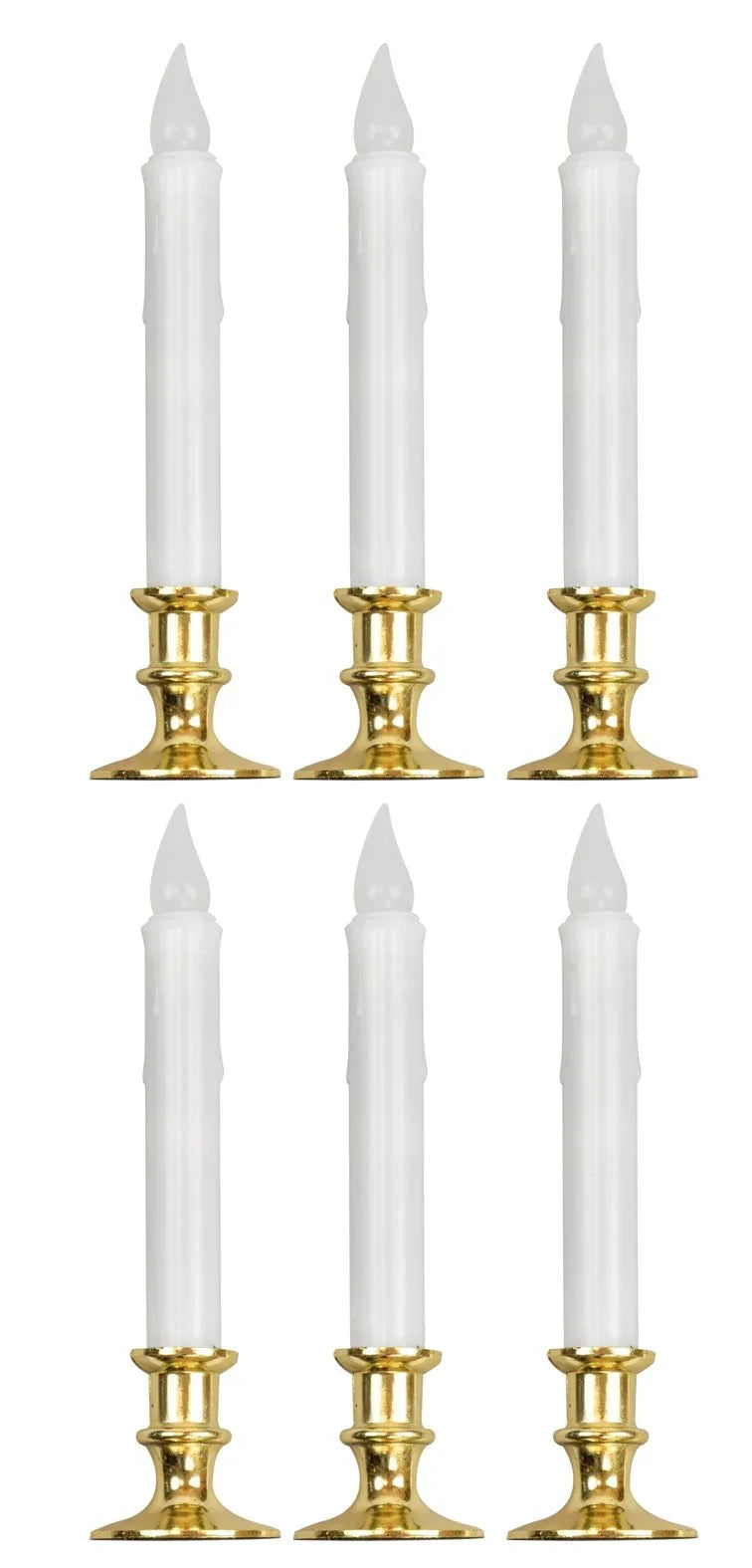 Set de 6 Candelabros con Velas Led y Temporizador Decoración Halloween Widmann