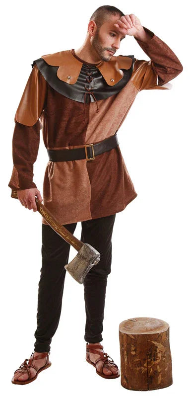 Disfraz de Aldeano Medieval para Hombre Campesinos y Posaderos Medievales El Rey del Carnaval