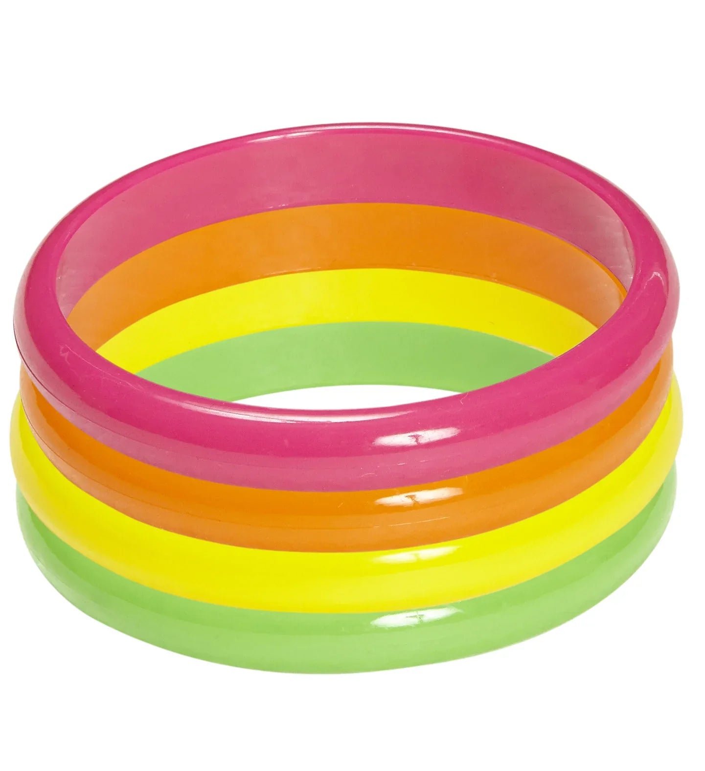 Set de Brazaletes Años 80 en Colores Neón Años 80 Widmann