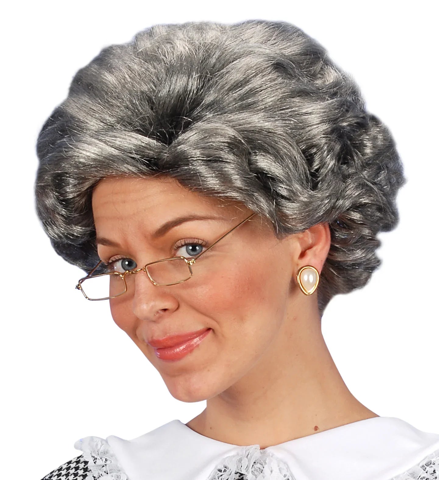 Peluca de Abuela con Pelo Gris Pelucas Canosas Widmann