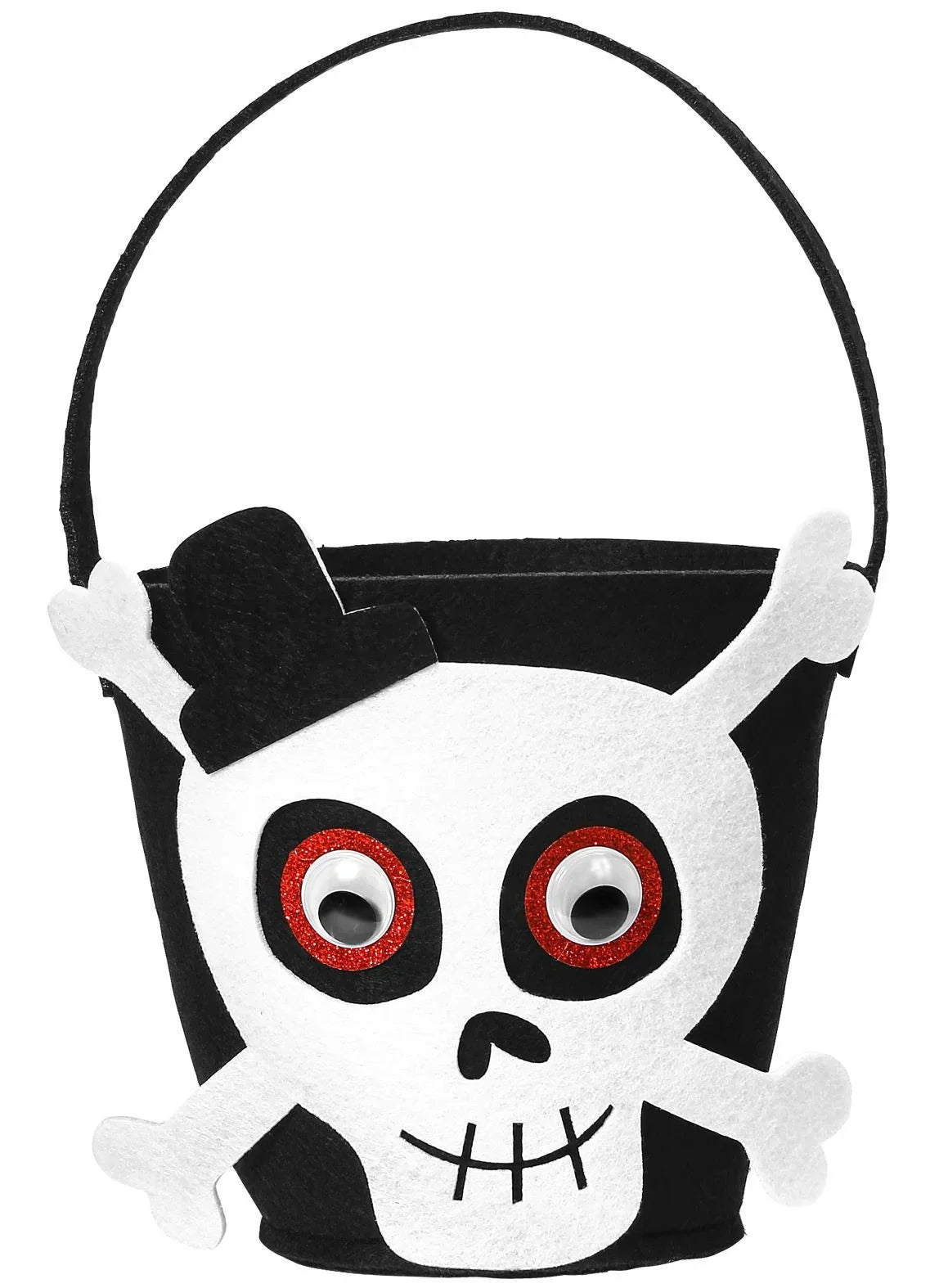 Cesta de Calavera de Halloween Infantil Complementos Halloween Widmann