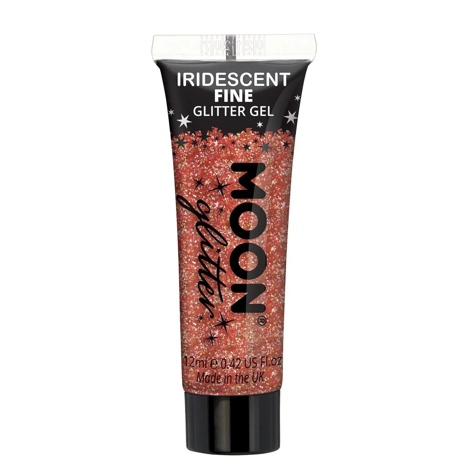 Gel de Purpurina Iridiscente Fina en Colores Purpurina y Escarcha Smiffys Rojo Cereza
