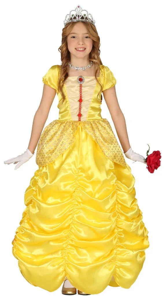 Disfraz de Princesa Bella Amarillo para Niña La Bella y la Bestia Guirca