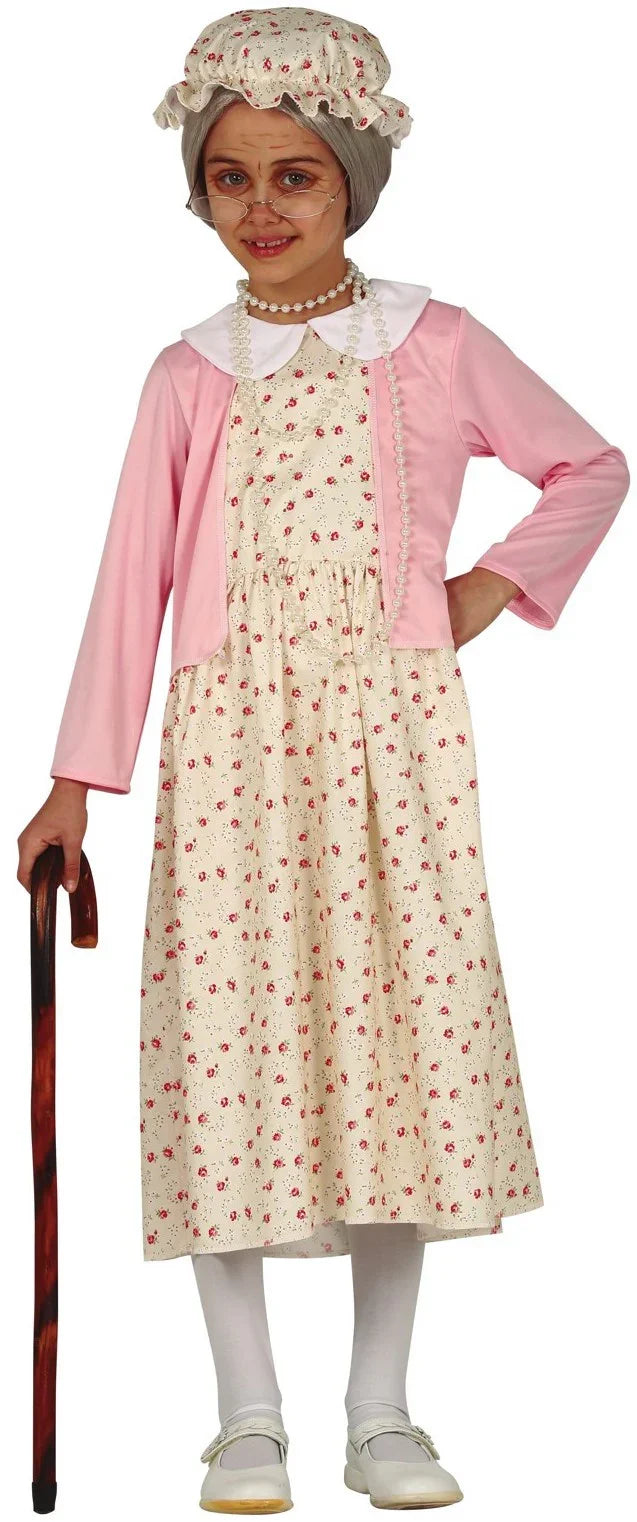 Disfraz de Abuelita para Niña INFANTILES Guirca
