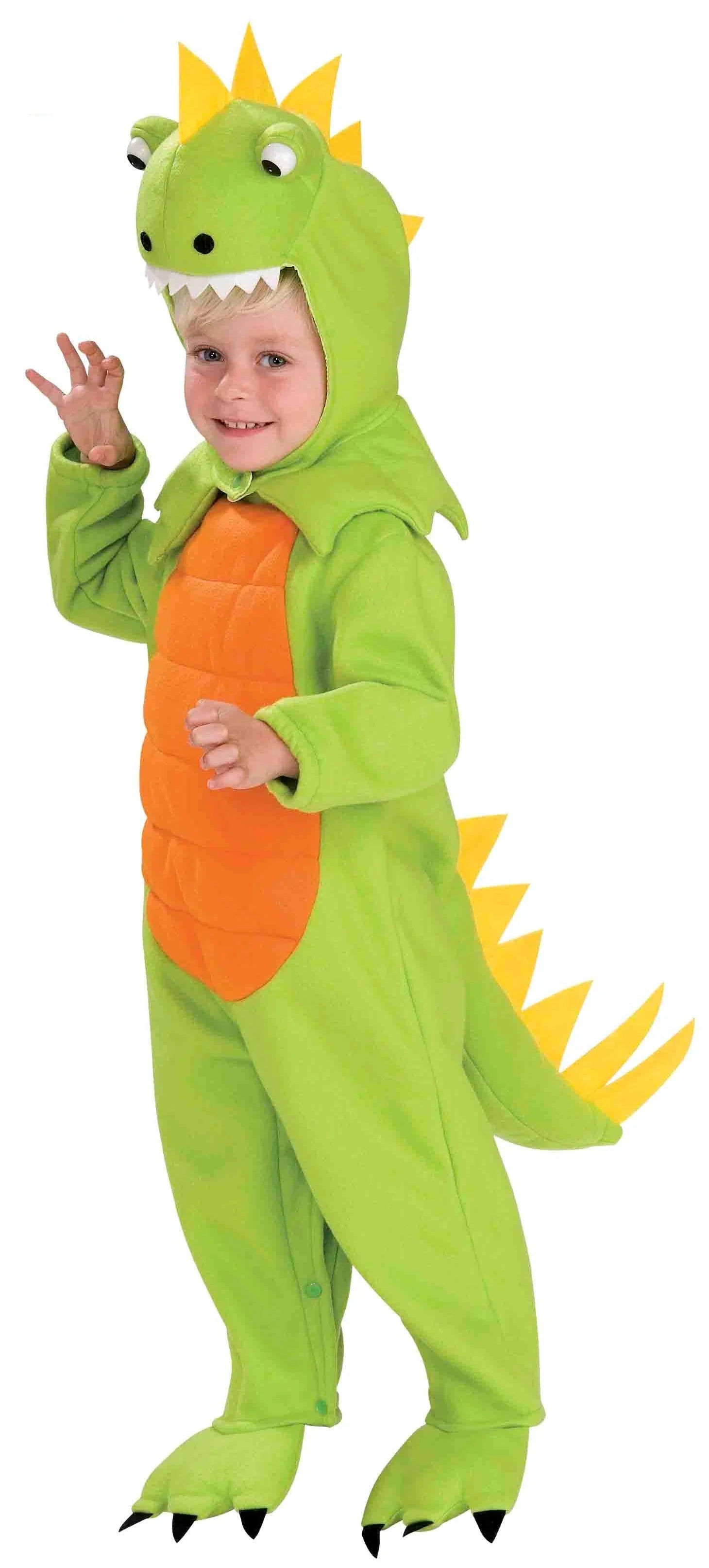 Disfraz de Dinosaurio Verde con Sonido Infantil Dragón y Dinosaurio Rubies