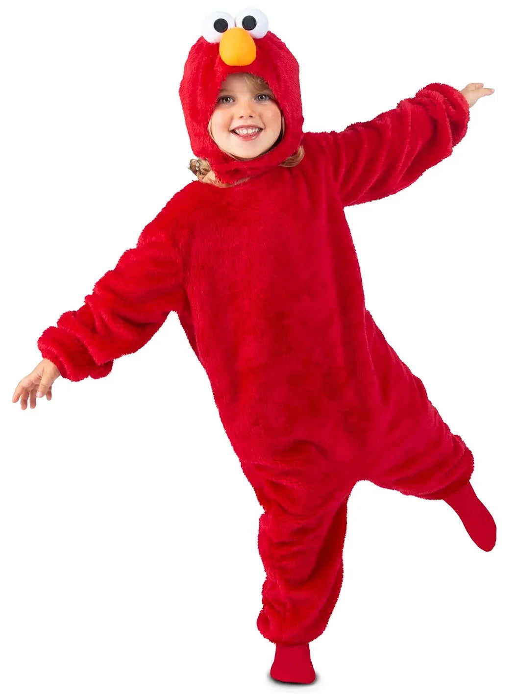 Disfraz de Elmo de Peluche Barrio Sésamo para Niño Elmo Viving