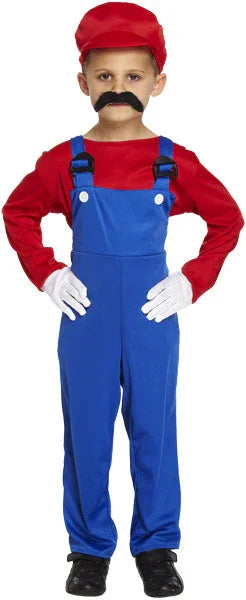Disfraz de Super Mario para Niños Super Mario Bros y Luigi Harlequin