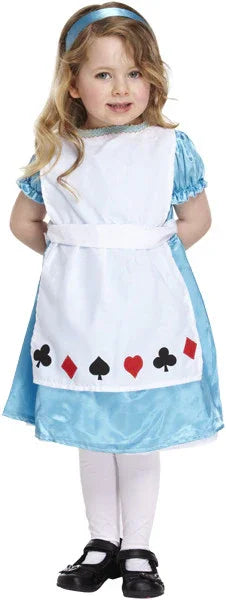 Disfraz de Alicia Poker para Niña Alicia en el País de las Maravillas Harlequin