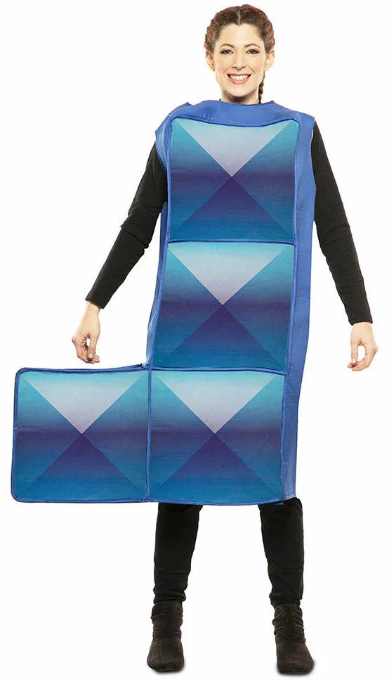 Disfraz de Tetris Azul Oscuro para Adulto Tetris EuroCarnavales