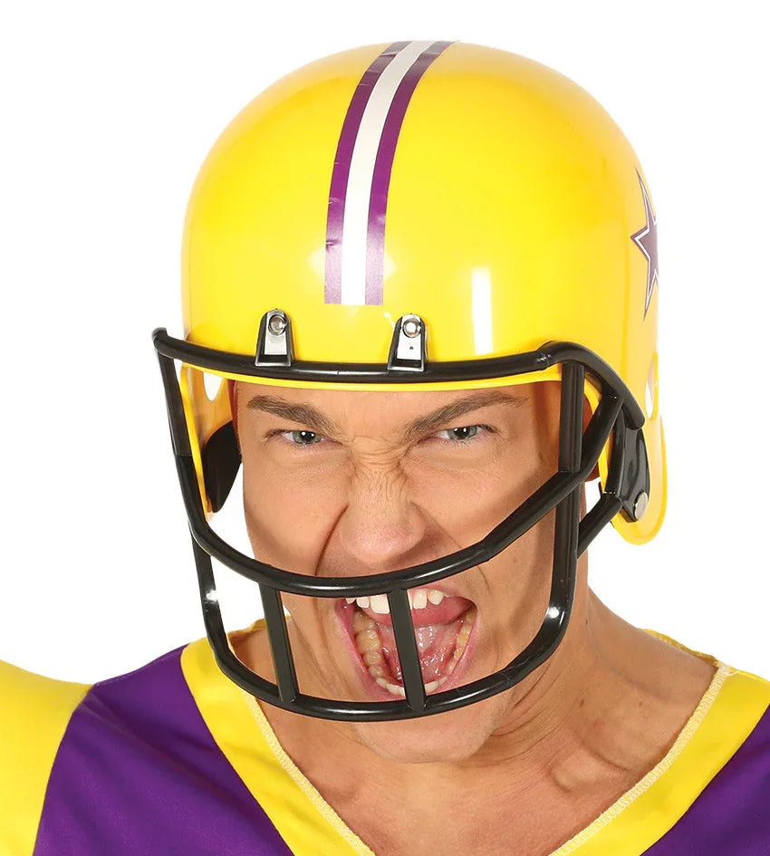 Casco de Rugby Amarillo para Adulto Jugadores de Rugby Guirca
