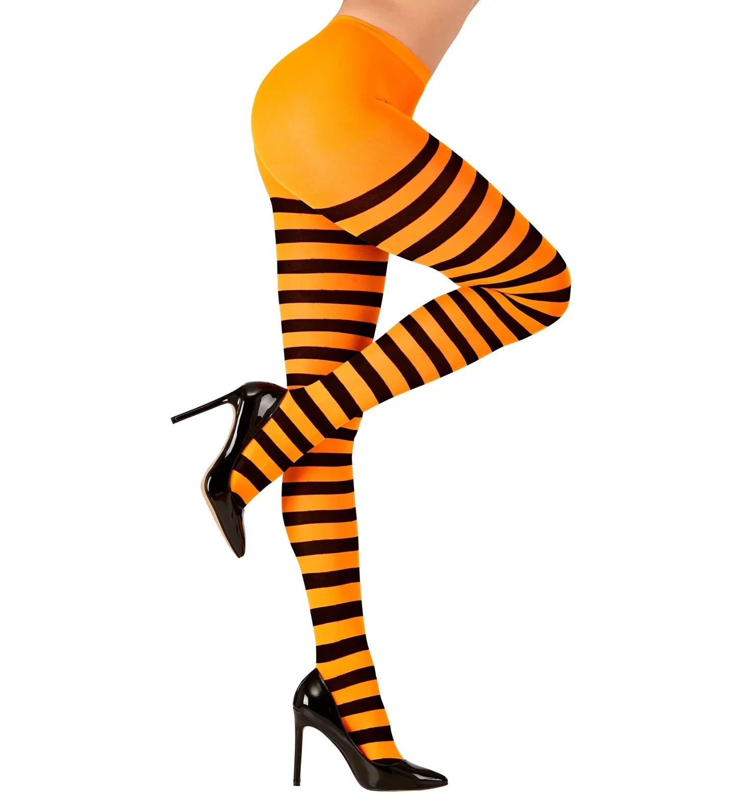 Pantys de rayas en Naranja y Negro Medias y Pantys Widmann