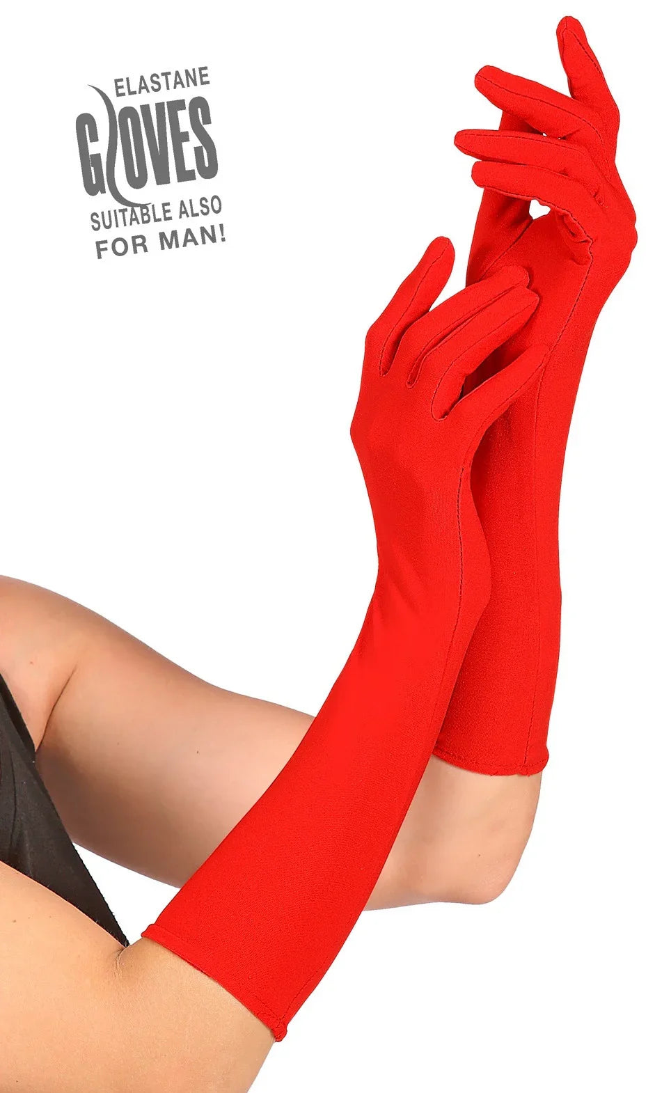 Guantes Rojos Largos Unisex COMPLEMENTOS Widmann