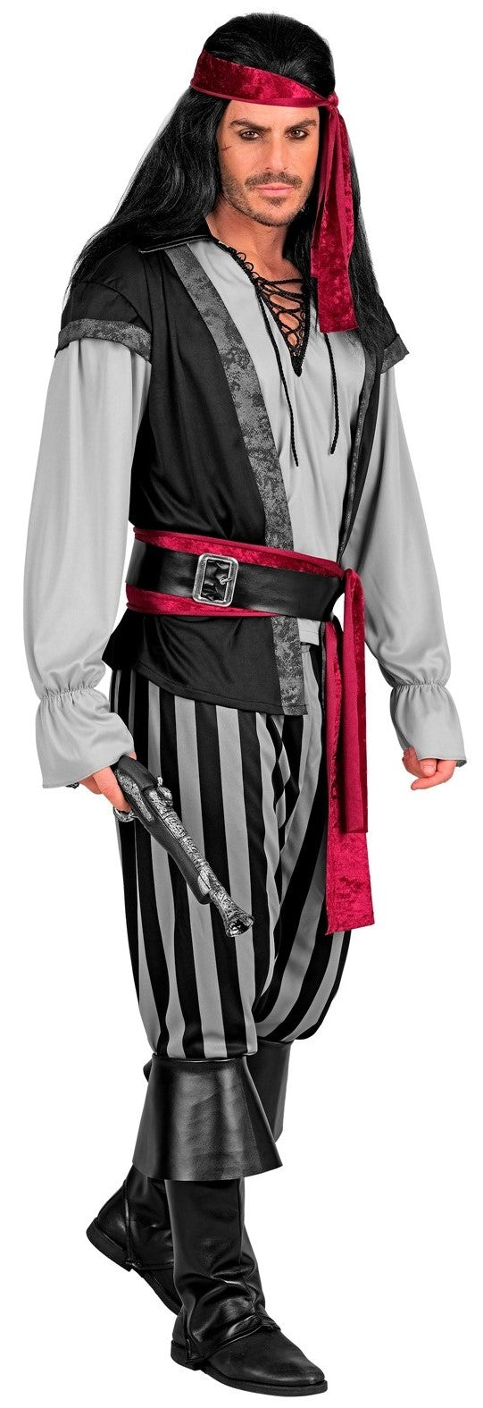 Kostüm des dunklen Piratenkapitäns für Herren
