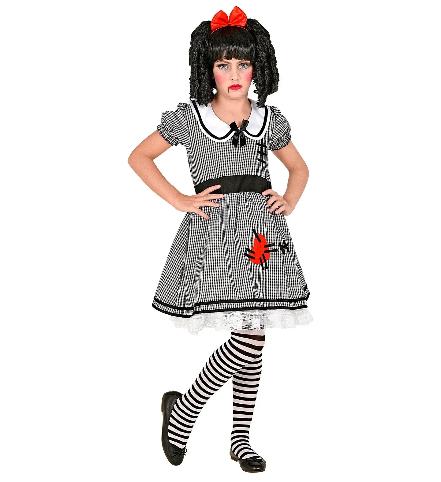 Disfraz de Muñeca de Trapo Siniestra para Niña Halloween Infantiles Widmann