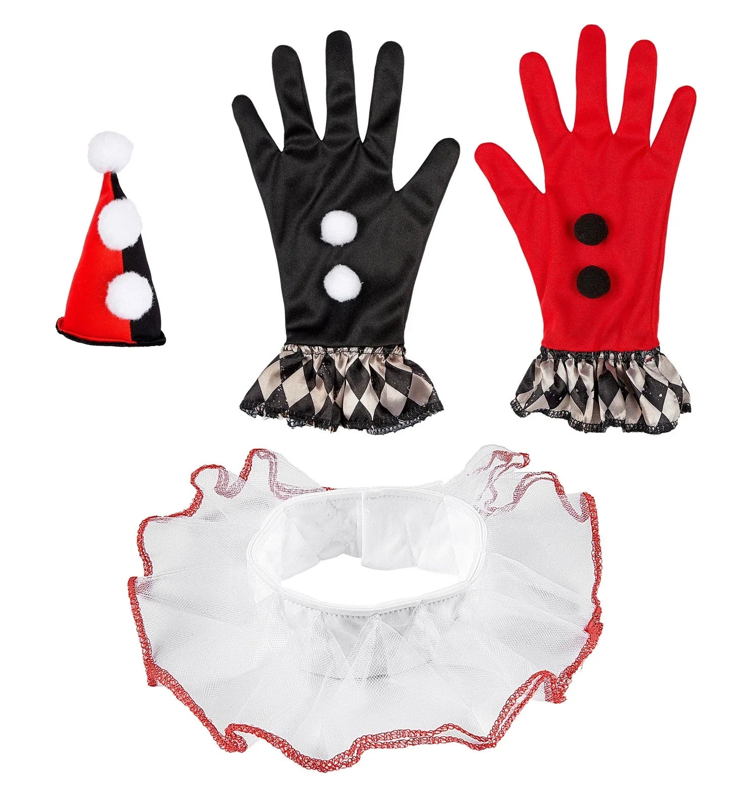 Kit de Accesorios de Arlequín para Mujer Arlequines y Bufones Widmann