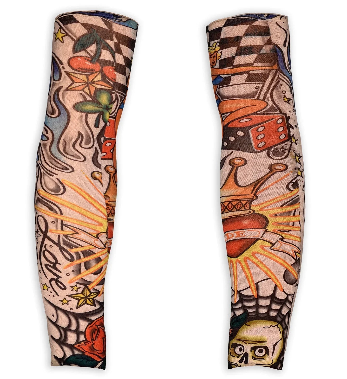 Mangas de Tatuajes Retro de Colores Complementos Rockeros y Moteros Widmann