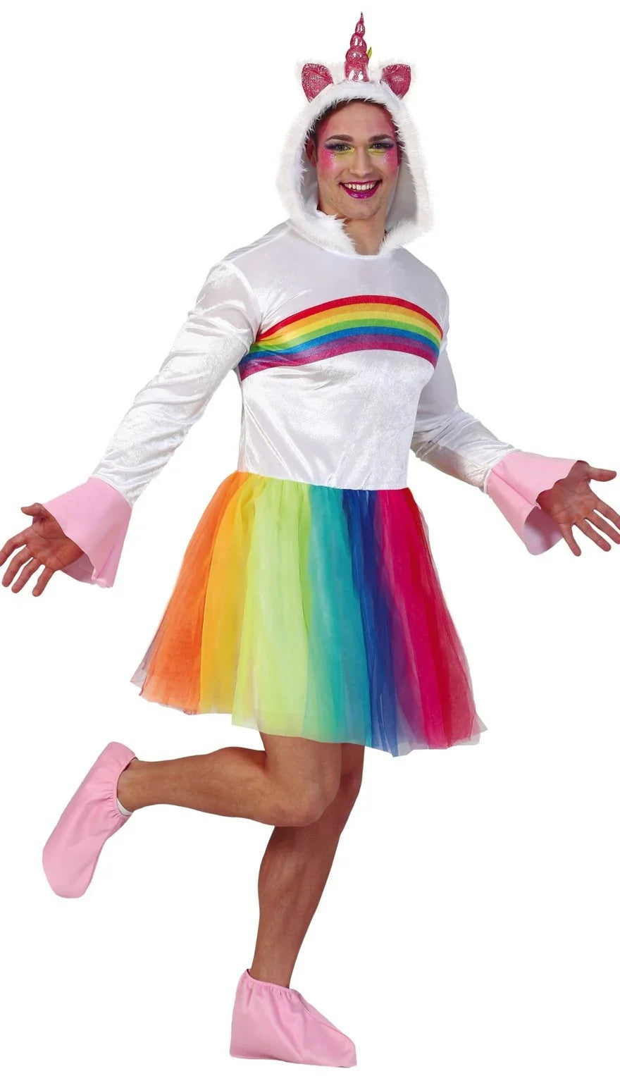 Disfraz de Unicornio Arcoíris para Hombre Unicornio Guirca