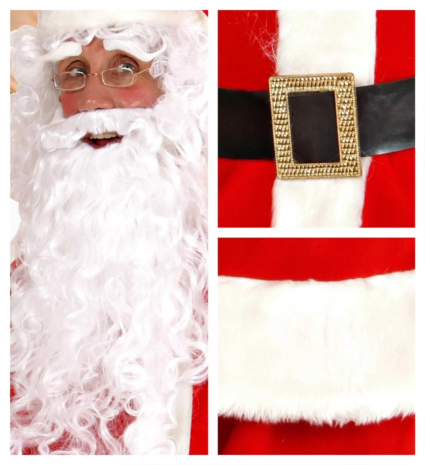 Disfraz de Papa Noel con Peluca y Barba Adultos Widmann