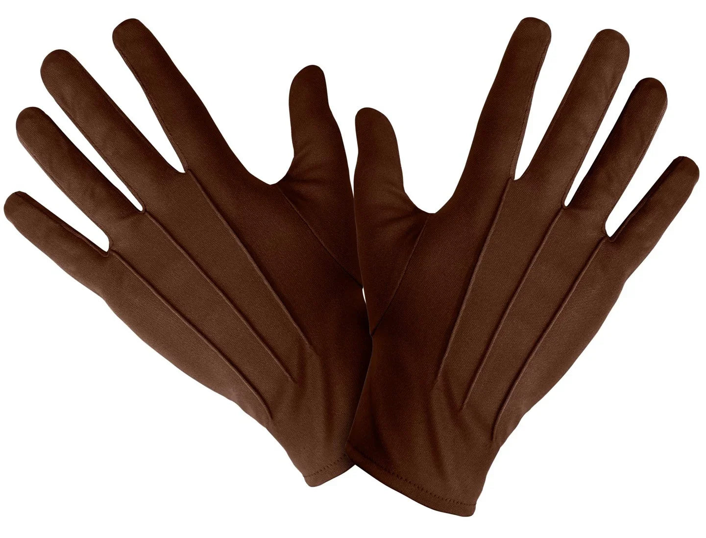 Kurze braune Handschuhe