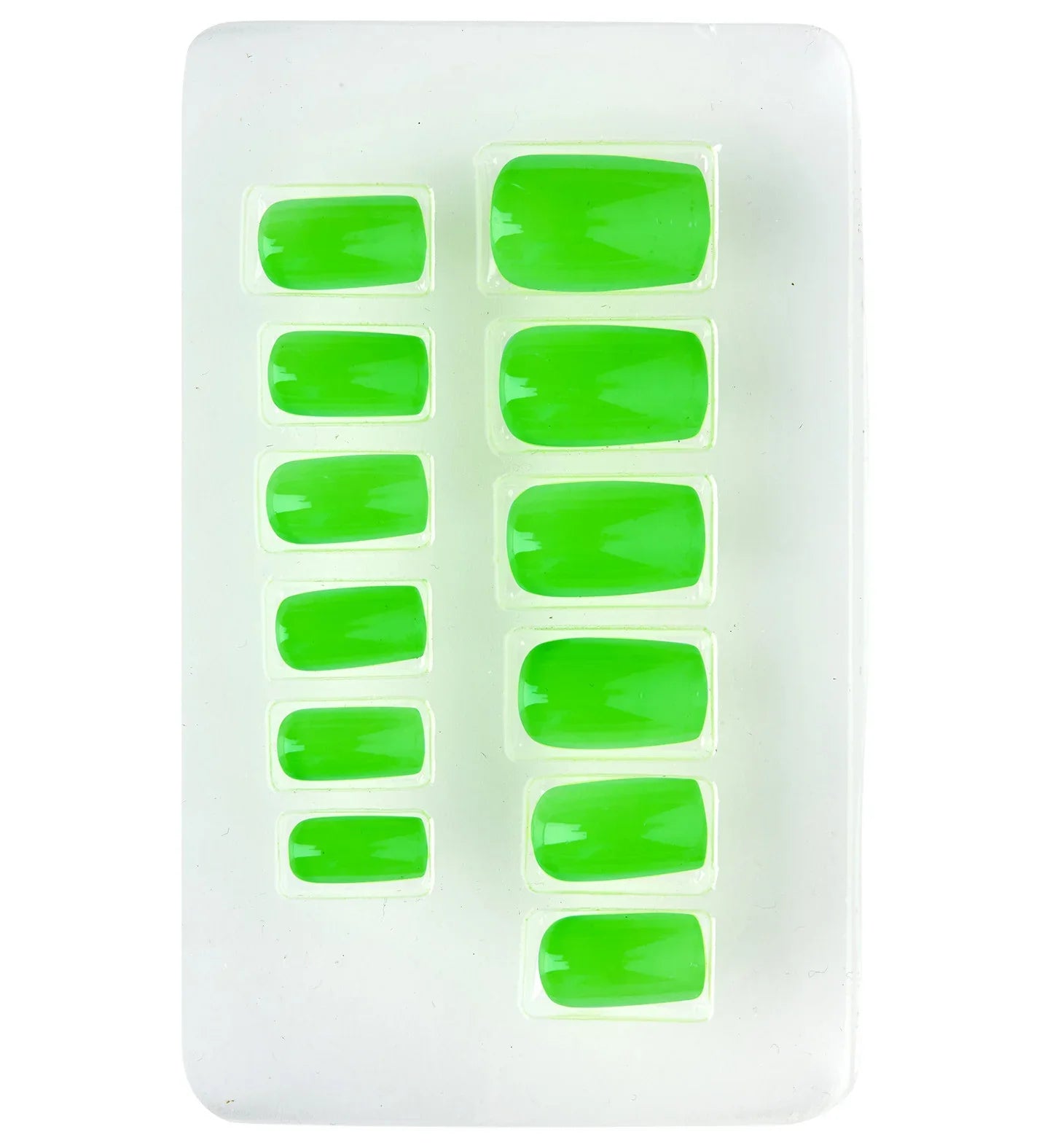 Uñas Postizas Verdes Fluorescentes Autoadhesivas Uñas Postizas Widmann