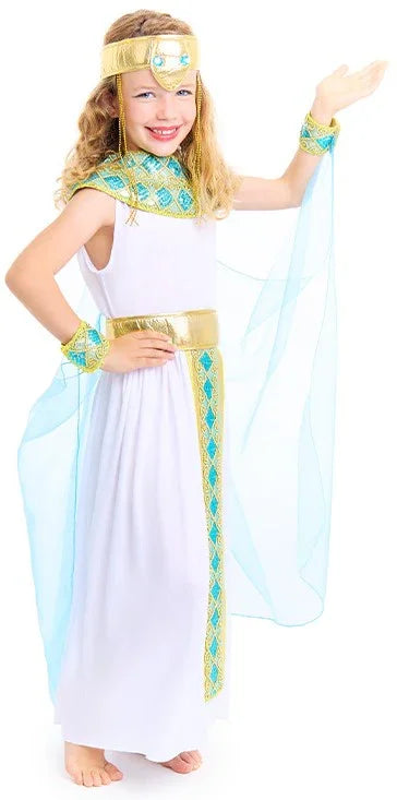 Disfraz de Faraona Cleopatra para Niña Egipcios Infantiles Partilandia