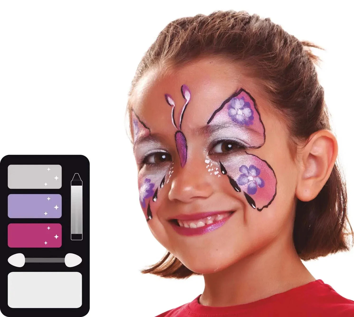 Kit de Maquillaje de Mariposa Perlado Infantil Kits de Maquillaje Viving