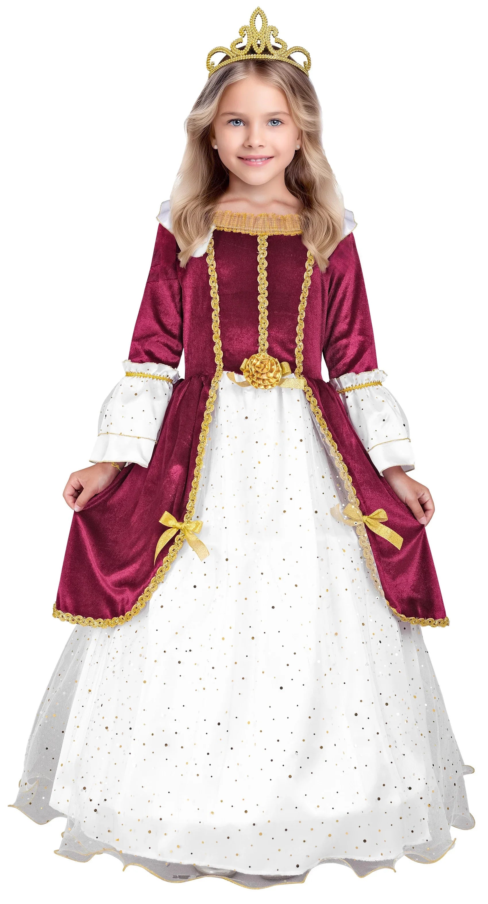 Disfraz de Princesa Medieval Estilosa para Niña Princesas y Damas Medievales Widmann