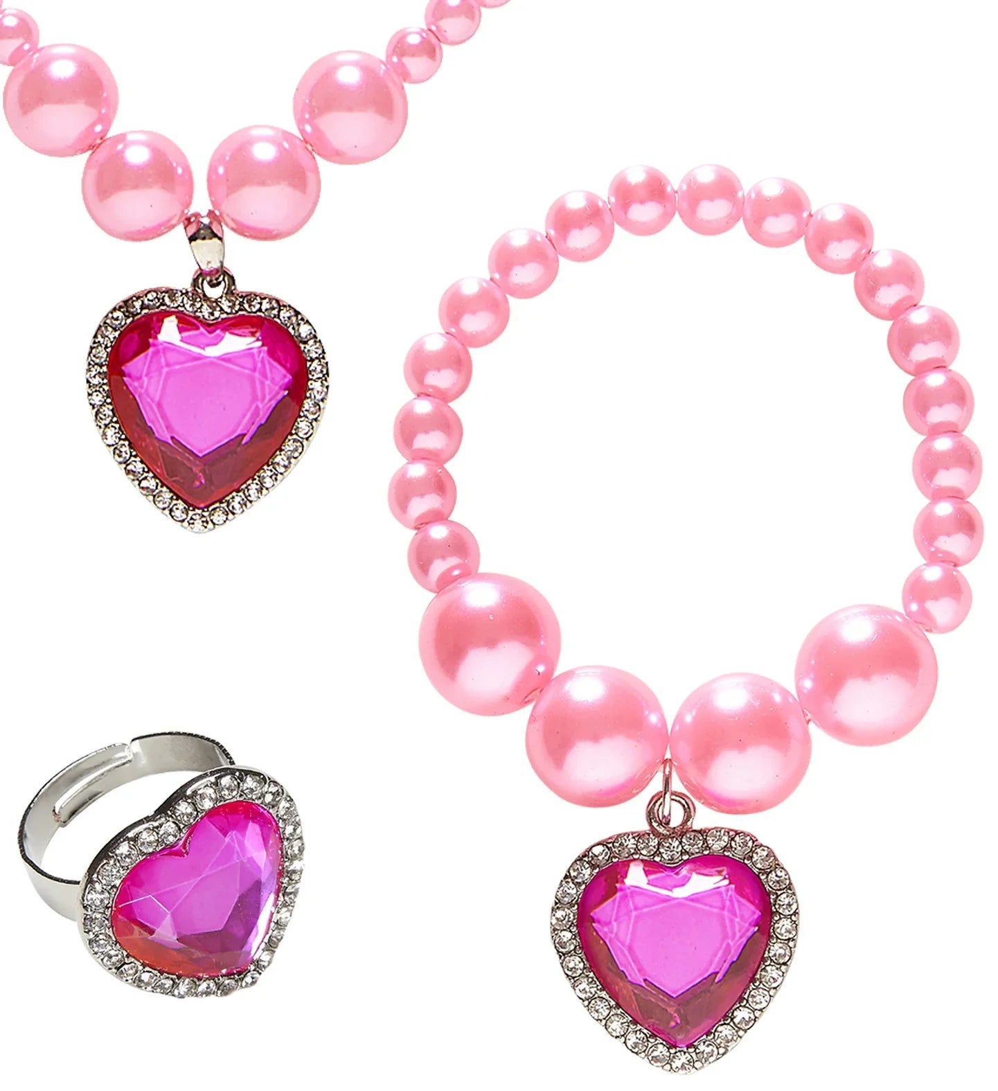 Collar, Pulsera y Anillo de Princesa para Niña Complementos Princesas Widmann
