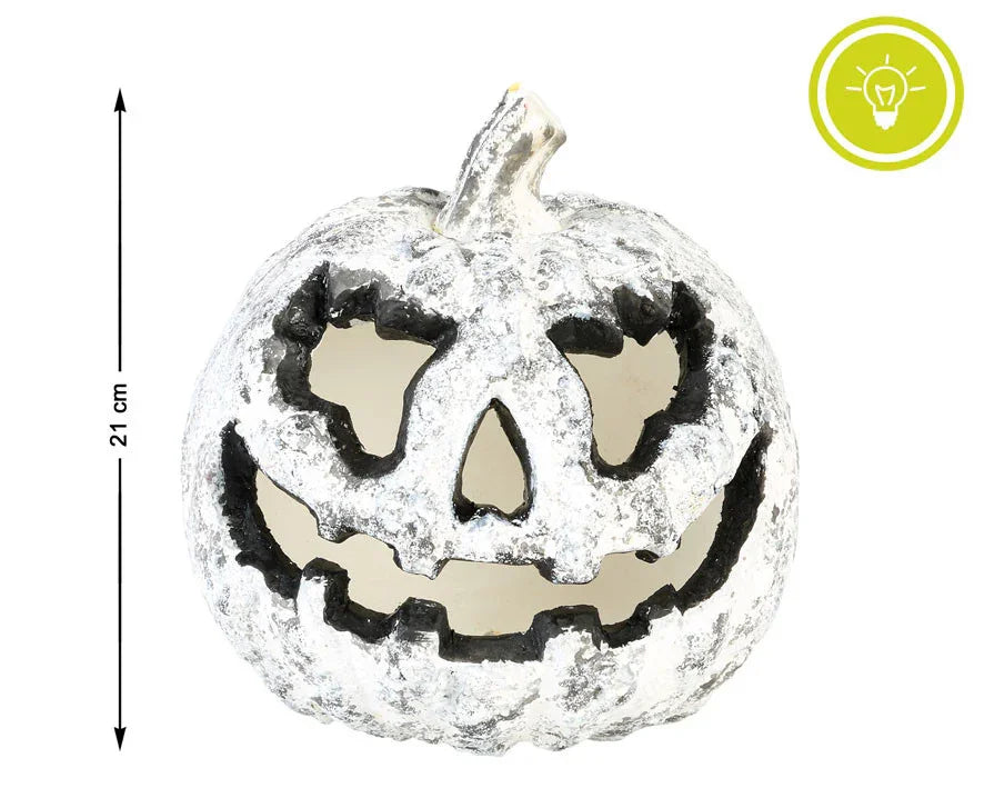 Calabaza Blanca de Halloween con Luz Calabazas Atosa