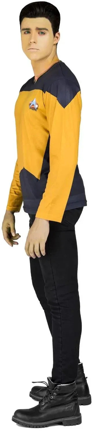 Camiseta Disfraz de Star Trek Data Amarilla para Adulto Star Trek Viving