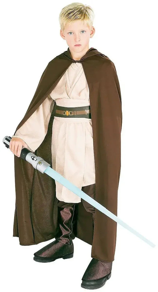 Capa de Jedi Marrón con Capucha Infantil Star Wars Rubies