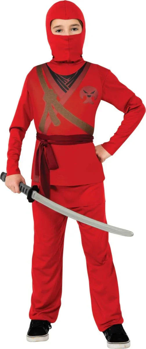 Disfraz de Ninja Rojo Infantil Ninjas Infantiles Rubies
