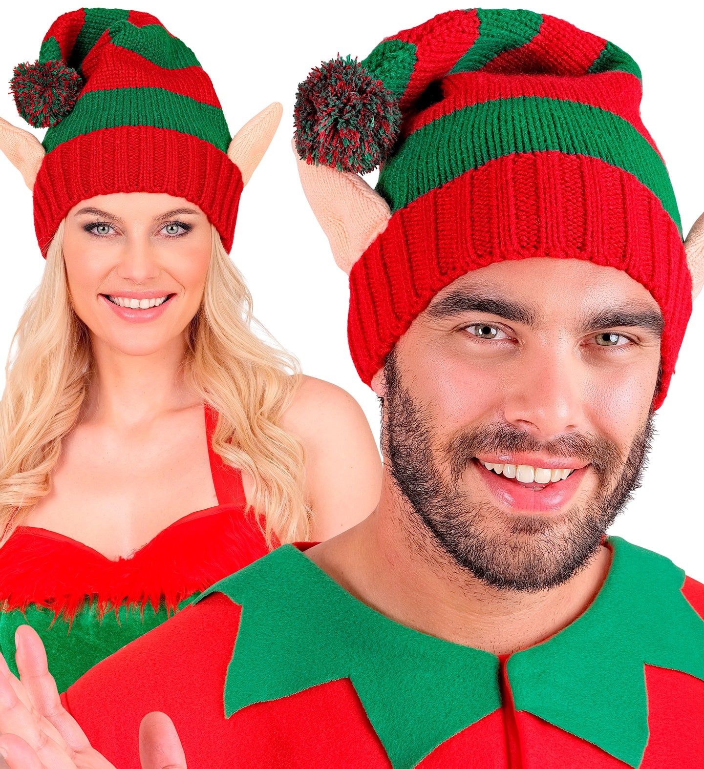 Strick-Elfenhut des Weihnachtshelfers