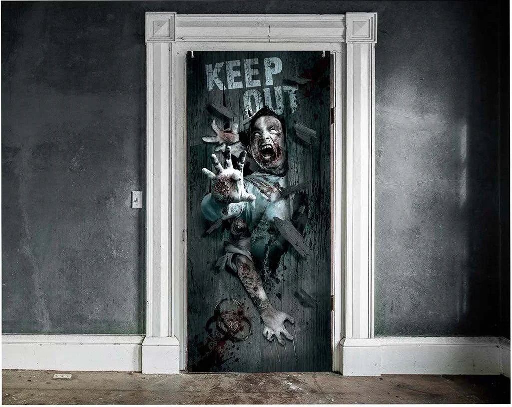 Decoración Puerta Ataque Zombie Decoración Halloween Guirca