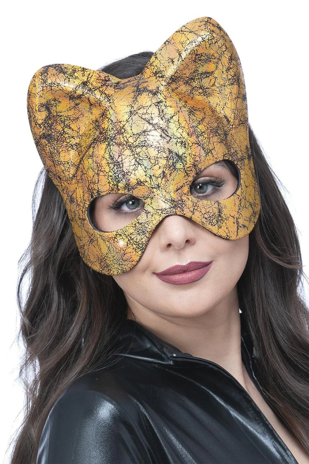Antifaz de Catwoman Dorado Metalizado Catwoman Smiffys