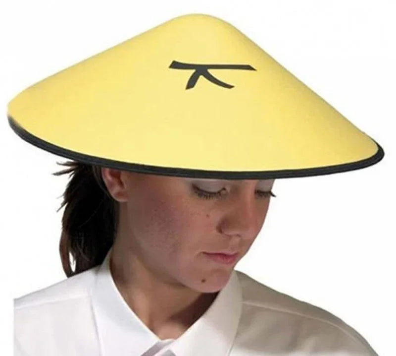 Sombrero Chino Amarillo Chinos Fycar Complementos