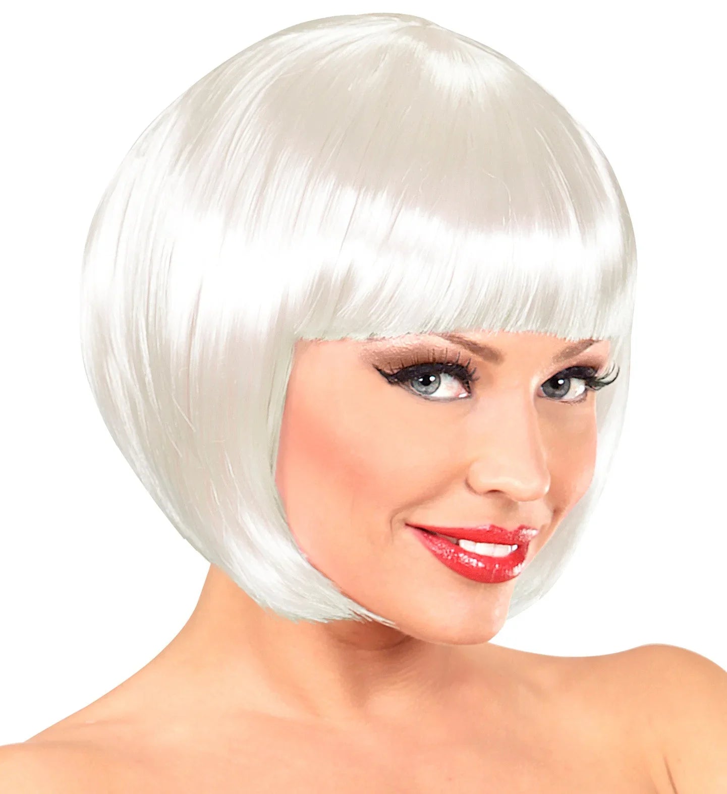 Peluca Media Melena Blanca COMPLEMENTOS Widmann