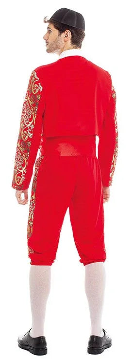 Disfraz de Torero Rojo para Hombre Sevillanas, Cordobeses, Toreros y Rumberos Partilandia
