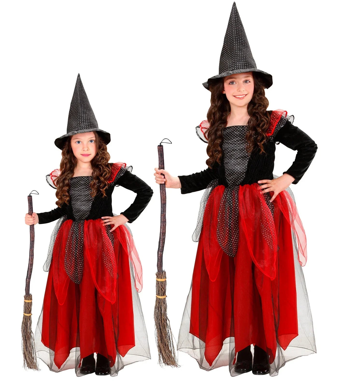 Disfraz de Bruja Burdeos Largo Infantil Brujas Widmann