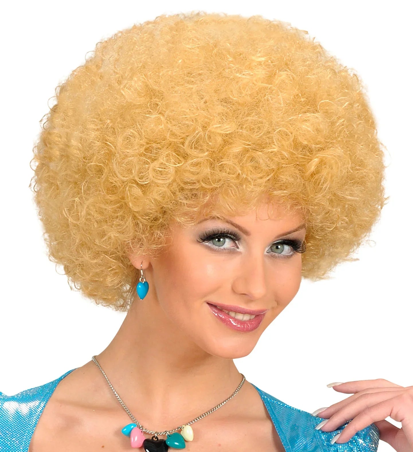 Peluca Afro Rubia Disco Años 70 para Adulto Pelucas Afro Widmann