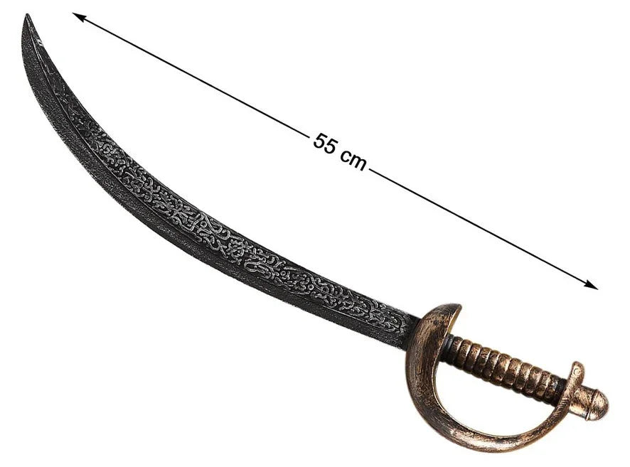 Espada Pirata Envejecida de 55cm Complementos Piratas Atosa