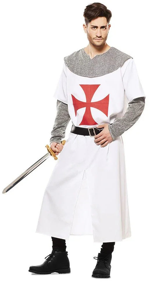 Disfraz de Templario Medieval para Hombre Caballeros y Cruzados Medievales EuroCarnavales