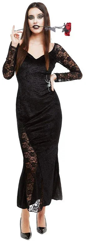 Disfraz de Morticia Addams Elegante para Mujer Morticia Addams Partilandia
