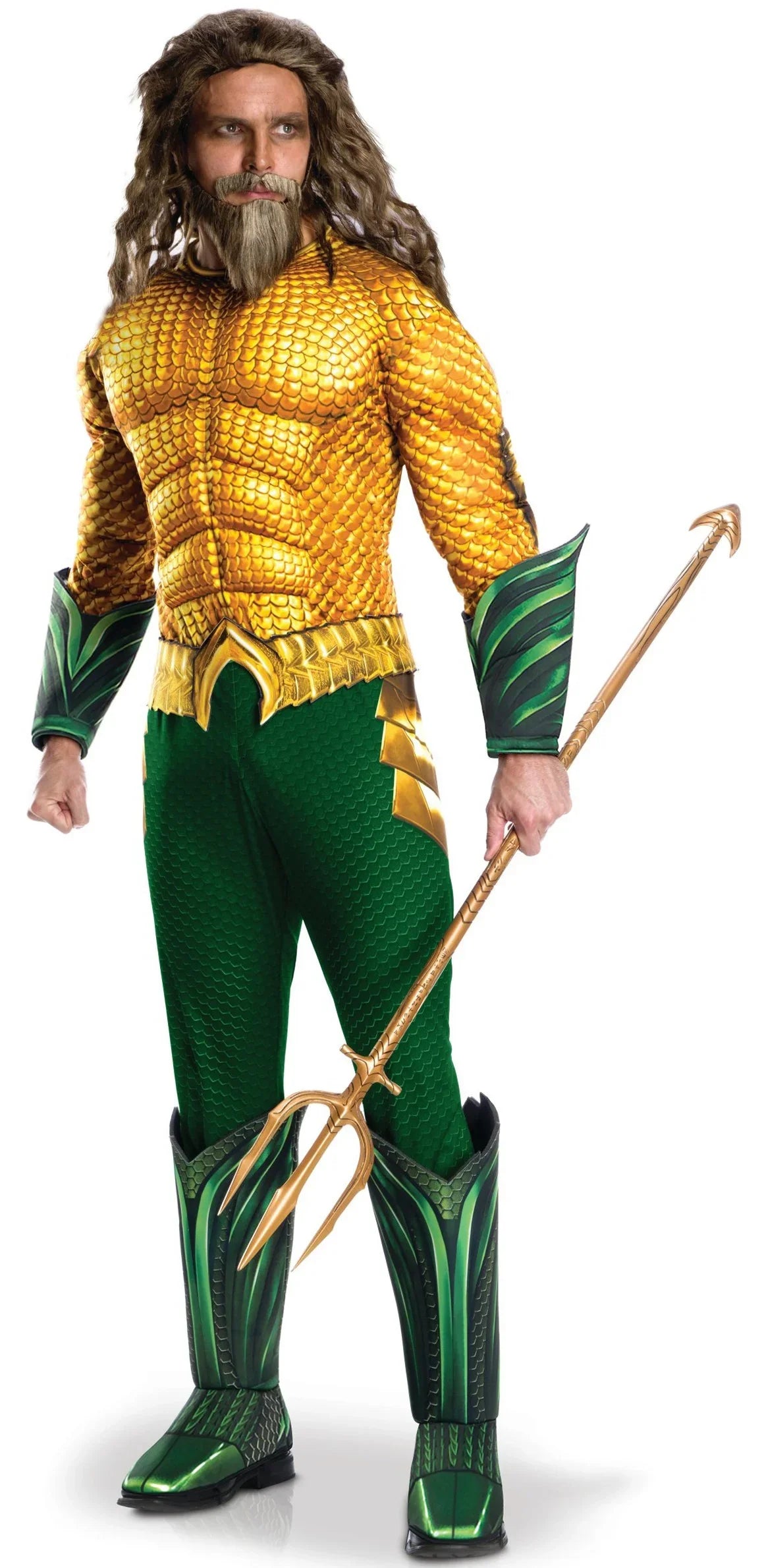 Disfraz de Aquaman Musculoso para Hombre Superhéroes Rubies